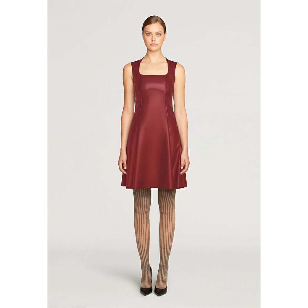 NWT Wolford Jenna Faux Vegan Leather Sleeveless Dress 4